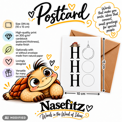 Nasefitz Postkarten Informationen in englisch